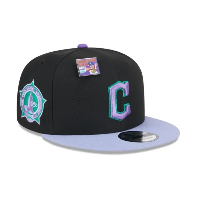 Store Big League Chew X Cleveland Guardians Grape 9FIFTY Snapback Hat - KTGCaps - Baseball caps for various teams, purchased online at a discount Caps