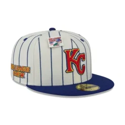 Best Big League Chew X Kansas City Royals Pinstripe 59FIFTY Fitted Hat - KTGCaps - Baseball caps for various teams, purchased online at a discount Caps