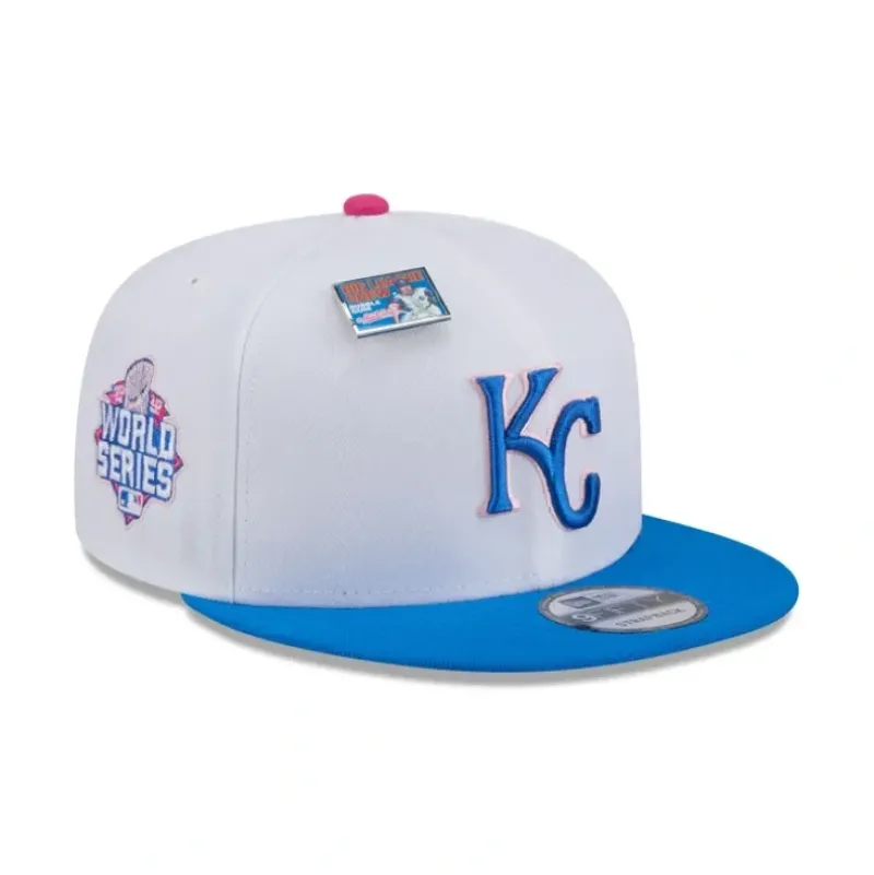 Cheap Big League Chew X Kansas City Royals Cotton Candy 9FIFTY Snapback Hat - KTGCaps - Baseball caps for various teams, purchased online at a discount Caps