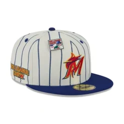 Best Sale Big League Chew X Miami Marlins Pinstripe 59FIFTY Fitted Hat - KTGCaps - Baseball caps for various teams, purchased online at a discount Caps