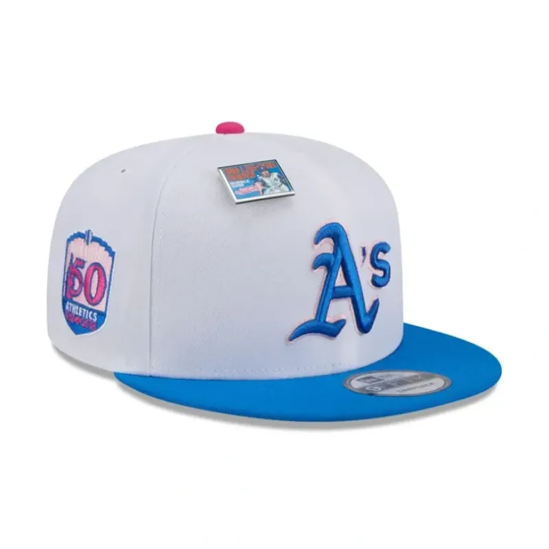 Cheap Big League Chew X Oakland Athletics Cotton Candy 9FIFTY Snapback Hat - KTGCaps - Baseball caps for various teams, purchased online at a discount Caps