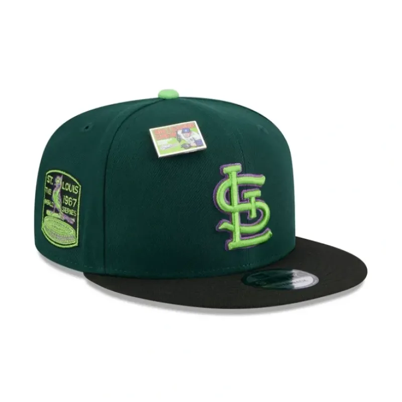 Best Sale Big League Chew X St Louis Cardinals Sour Apple 9FIFTY Snapback Hat - KTGCaps - Baseball caps for various teams, purchased online at a discount Caps