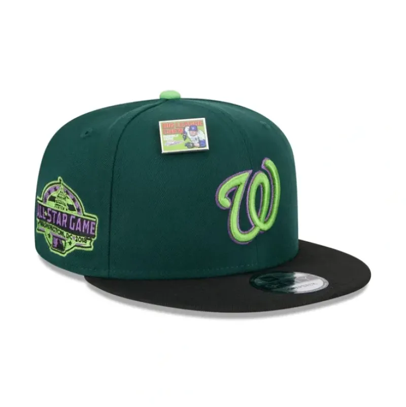 Hot Big League Chew X Washington Nationals Sour Apple 9FIFTY Snapback Hat - KTGCaps - Baseball caps for various teams, purchased online at a discount Caps