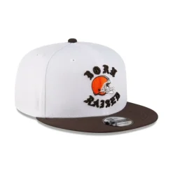 Clearance Born x Raised Cleveland Browns White 9FIFTY Snapback - KTGCaps - Baseball caps for various teams, purchased online at a discount Caps