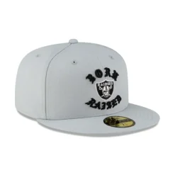 Store Born x Raised Las Vegas Raiders Gray 59FIFTY Fitted - KTGCaps - Baseball caps for various teams, purchased online at a discount Caps
