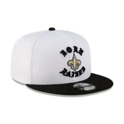 Cheap Born x Raised New Orleans Saints White 9FIFTY Snapback - KTGCaps - Baseball caps for various teams, purchased online at a discount Caps