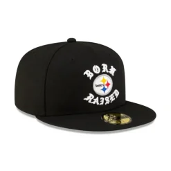 Outlet Born x Raised Pittsburgh Steelers 59FIFTY Fitted - KTGCaps - Baseball caps for various teams, purchased online at a discount Caps