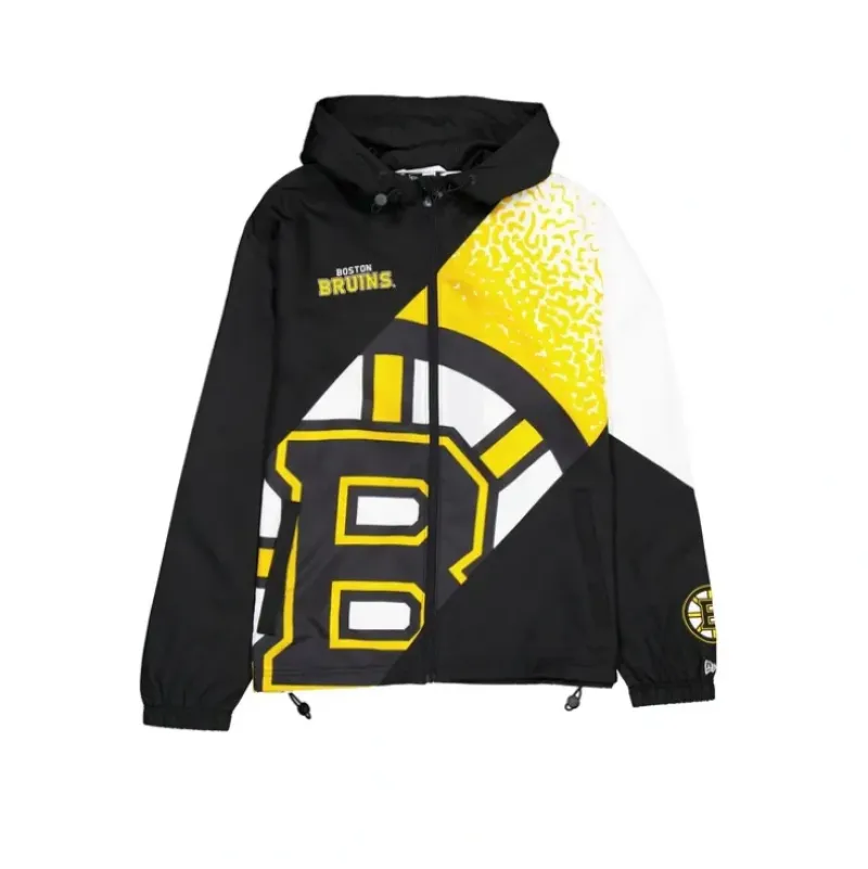 Clearance Boston Bruins Sport Classics Color Block Windbreaker - KTGCaps - Baseball caps for various teams, purchased online at a discount Caps