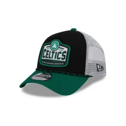 Clearance Boston Celtics 2024 Rally Drive 9FORTY AFrame Trucker Hat - KTGCaps - Baseball caps for various teams, purchased online at a discount Caps
