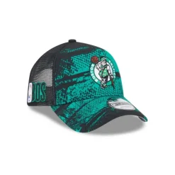 Outlet Boston Celtics 2024 TipOff 9FORTY AFrame Trucker Hat - KTGCaps - Baseball caps for various teams, purchased online at a discount Caps
