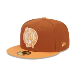 Best Sale Boston Celtics Color Pack Earthy Brown 59FIFTY Fitted Hat - KTGCaps - Baseball caps for various teams, purchased online at a discount Caps