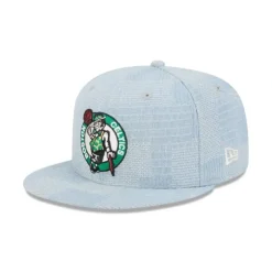 Online Boston Celtics Denim Patchwork 9FIFTY Snapback Hat - KTGCaps - Baseball caps for various teams, purchased online at a discount Caps
