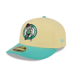 Store Boston Celtics Soft Yellow Low Profile 59FIFTY Fitted Hat - KTGCaps - Baseball caps for various teams, purchased online at a discount Caps