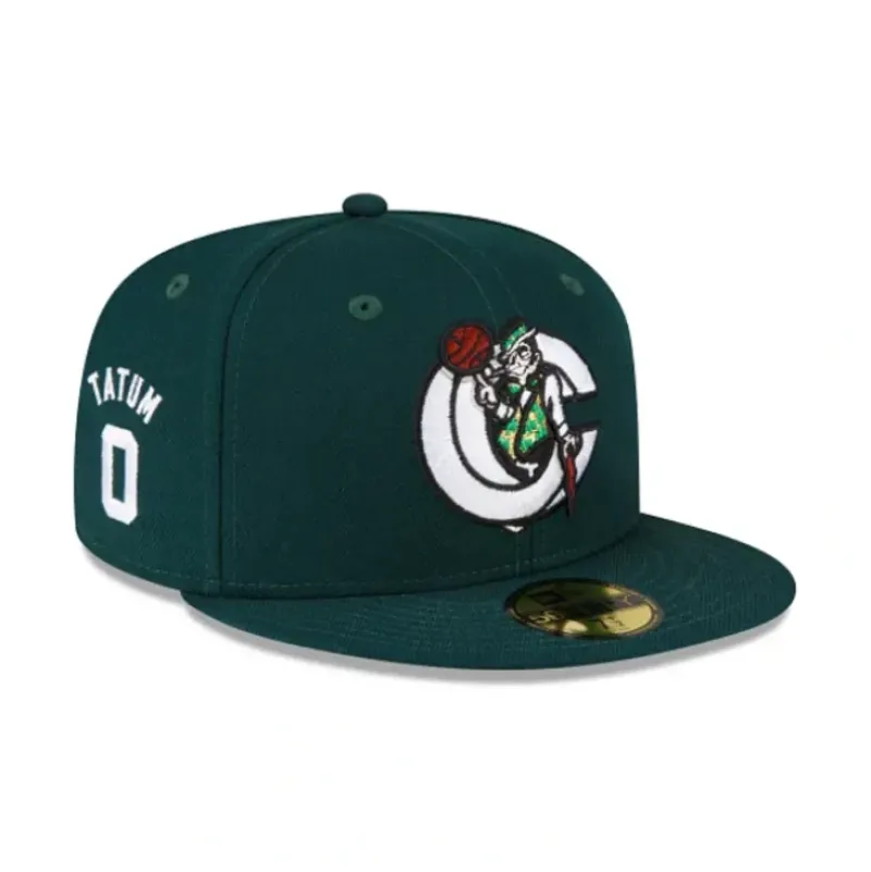 Shop Boston Celtics X Concepts X Jayson Tatum Dark Green 59FIFTY Fitted Hat - KTGCaps - Baseball caps for various teams, purchased online at a discount Caps