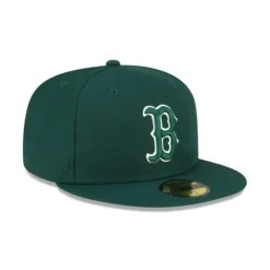 Outlet Boston Red Sox Dark Green 59FIFTY Fitted Hat - KTGCaps - Baseball caps for various teams, purchased online at a discount Caps