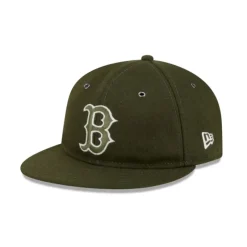 Store Boston Red Sox New Olive Wool Retro Crown 59FIFTY Fitted Hat - KTGCaps - Baseball caps for various teams, purchased online at a discount Caps