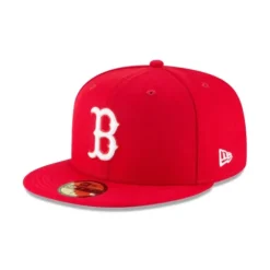 Best Boston Red Sox Scarlet Basic 59FIFTY Fitted Hat - KTGCaps - Baseball caps for various teams, purchased online at a discount Caps