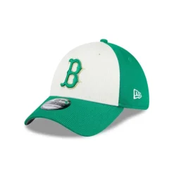 Outlet Boston Red Sox St Patricks Day 2024 39THIRTY Stretch Fit Hat - KTGCaps - Baseball caps for various teams, purchased online at a discount Caps