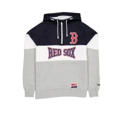 Outlet Boston Red Sox Throwback Color Block Hoodie - KTGCaps - Baseball caps for various teams, purchased online at a discount Caps