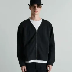 Shop Brand New Era Albright Black Zip Cardigan - KTGCaps - Baseball caps for various teams, purchased online at a discount Caps