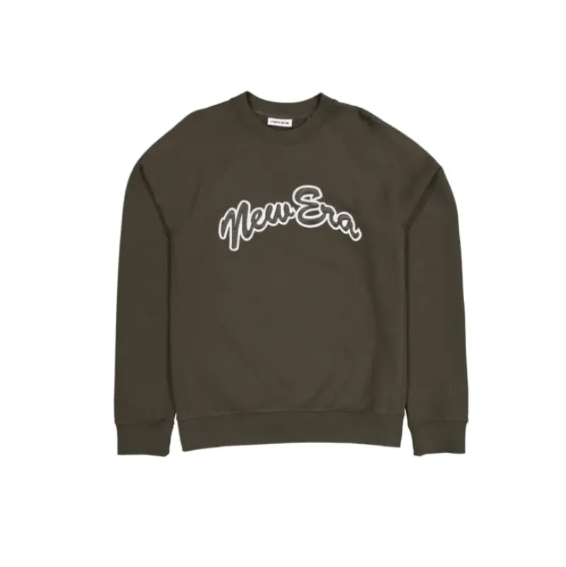 Best Sale Brand New Era Arch Script Dusty Charcoal Crewneck - KTGCaps - Baseball caps for various teams, purchased online at a discount Caps