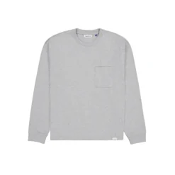 Online Brand New Era Aurora Heather Gray Long Sleeve Pocket TShirt - KTGCaps - Baseball caps for various teams, purchased online at a discount Caps
