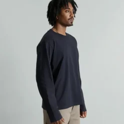 Shop Brand New Era Erhardt Navy Long Sleeve TShirt - KTGCaps - Baseball caps for various teams, purchased online at a discount Caps