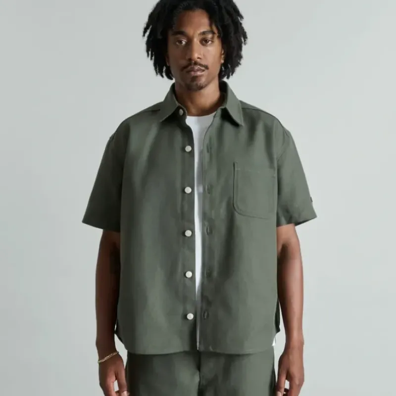 Hot Brand New Era Founders Dusty Charcoal Work Shirt - KTGCaps - Baseball caps for various teams, purchased online at a discount Caps