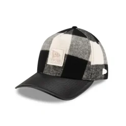 Best Brand New Era Lumber Plaid College White 9FORTY AFrame Adjustable Hat - KTGCaps - Baseball caps for various teams, purchased online at a discount Caps