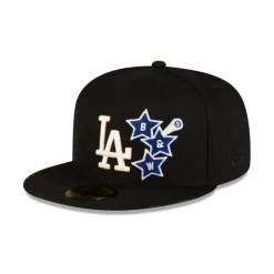 Outlet Bricks amp Wood x Los Angeles Dodgers Black 59FIFTY Fitted Hat - KTGCaps - Baseball caps for various teams, purchased online at a discount Caps