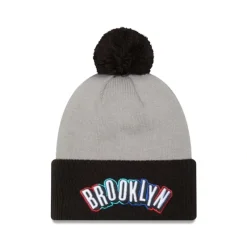 Outlet Brooklyn Nets 2024 City Edition Pom Knit Hat - KTGCaps - Baseball caps for various teams, purchased online at a discount Caps