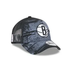 Store Brooklyn Nets 2024 TipOff 9FORTY AFrame Trucker Hat - KTGCaps - Baseball caps for various teams, purchased online at a discount Caps