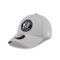 Outlet Brooklyn Nets Gray 9FORTY StretchSnap Hat - KTGCaps - Baseball caps for various teams, purchased online at a discount Caps