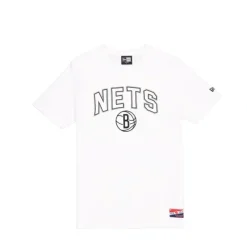 Clearance Brooklyn Nets Throwback White TShirt - KTGCaps - Baseball caps for various teams, purchased online at a discount Caps