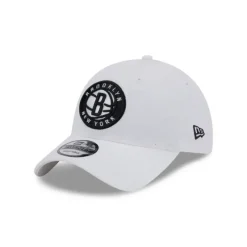 Clearance Brooklyn Nets White 9TWENTY Adjustable Hat - KTGCaps - Baseball caps for various teams, purchased online at a discount Caps