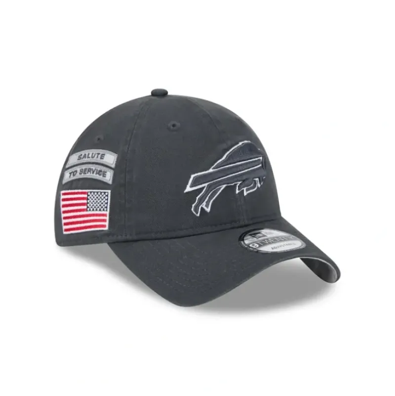 Store Buffalo Bills 2024 Salute to Service 9TWENTY Adjustable Hat - KTGCaps - Baseball caps for various teams, purchased online at a discount Caps