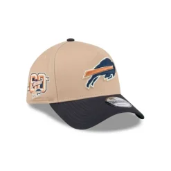 Best Buffalo Bills Beige Khaki 9FORTY AFrame Snapback Hat - KTGCaps - Baseball caps for various teams, purchased online at a discount Caps