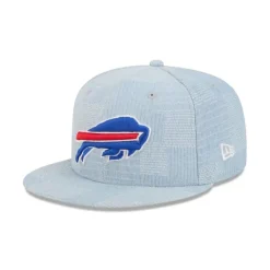 Online Buffalo Bills Denim Patchwork 9FIFTY Snapback Hat - KTGCaps - Baseball caps for various teams, purchased online at a discount Caps