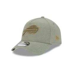 Shop Buffalo Bills Logo Essentials Olive 9FORTY AFrame Snapback Hat - KTGCaps - Baseball caps for various teams, purchased online at a discount Caps