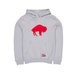 Online Buffalo Bills Throwback Gray Hoodie - KTGCaps - Baseball caps for various teams, purchased online at a discount Caps