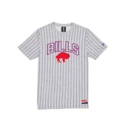 Best Buffalo Bills Throwback Gray Pinstripe TShirt - KTGCaps - Baseball caps for various teams, purchased online at a discount Caps