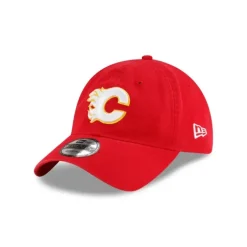 Best Calgary Flames Team 9TWENTY Adjustable Hat - KTGCaps - Baseball caps for various teams, purchased online at a discount Caps