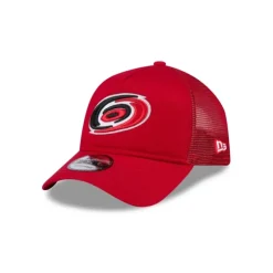 Online Carolina Hurricanes 9FORTY AFrame Trucker Hat - KTGCaps - Baseball caps for various teams, purchased online at a discount Caps