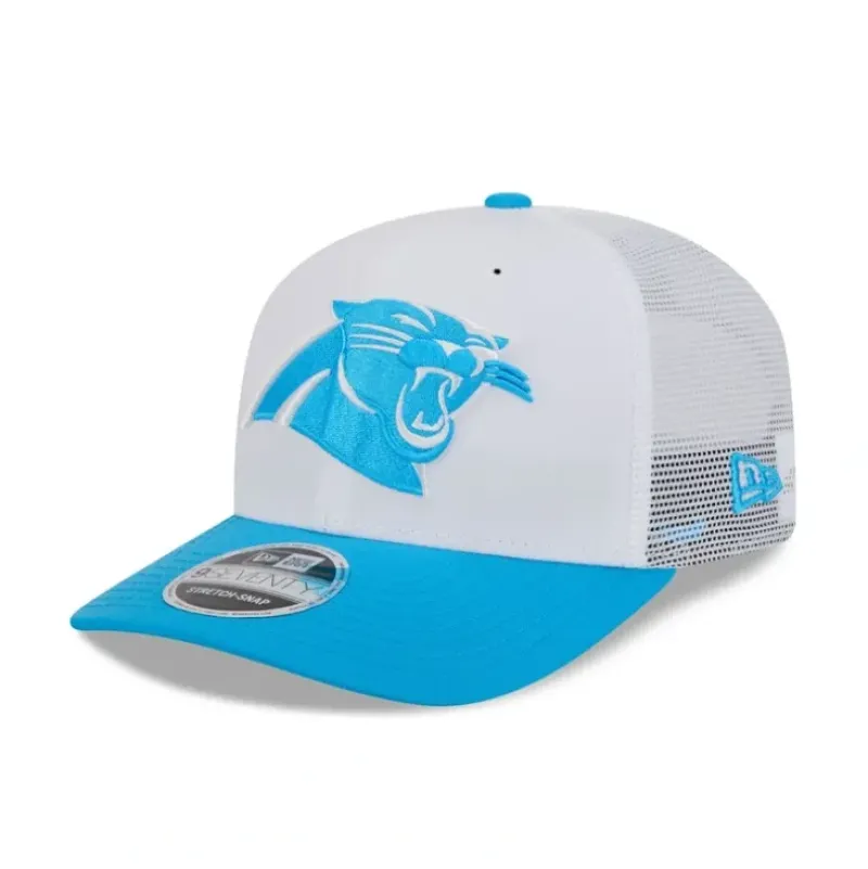 Outlet Carolina Panthers 2024 Training 9SEVENTY Trucker Hat - KTGCaps - Baseball caps for various teams, purchased online at a discount Caps