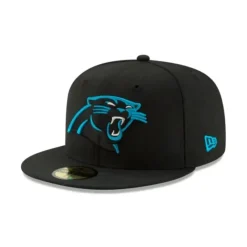 Sale Carolina Panthers Black 59FIFTY Fitted Hat - KTGCaps - Baseball caps for various teams, purchased online at a discount Caps