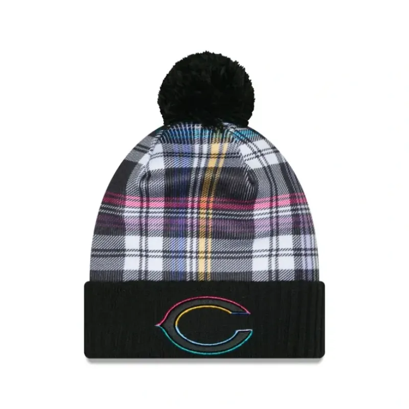 Cheap Chicago Bears 2024 Crucial Catch Sport Pom Knit Hat - KTGCaps - Baseball caps for various teams, purchased online at a discount Caps