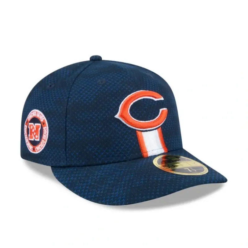 Cheap Chicago Bears 2024 Sideline Low Profile 59FIFTY Fitted Hat - KTGCaps - Baseball caps for various teams, purchased online at a discount Caps