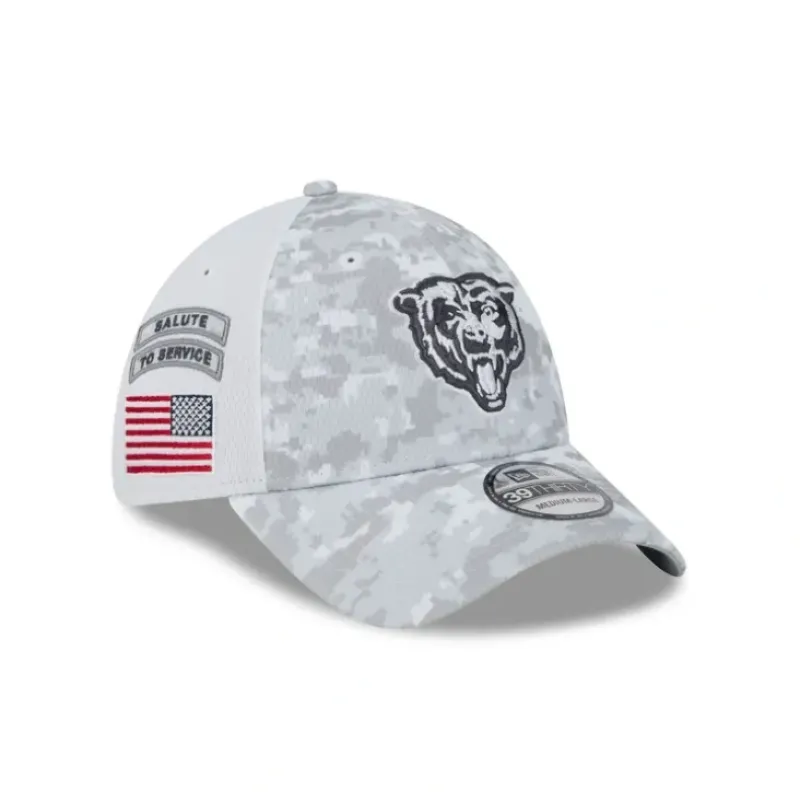 Cheap Chicago Bears GSH 2024 Salute to Service 39THIRTY Stretch Fit - KTGCaps - Baseball caps for various teams, purchased online at a discount Caps