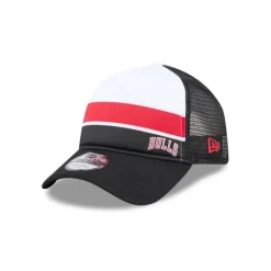 Store Chicago Bulls Color Block 9FORTY AFrame Trucker Snapback Hat - KTGCaps - Baseball caps for various teams, purchased online at a discount Caps