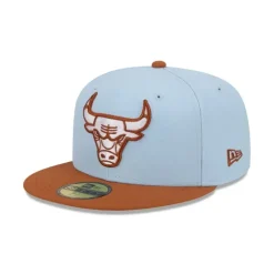Store Chicago Bulls Color Pack Glacial Blue 59FIFTY Fitted Hat - KTGCaps - Baseball caps for various teams, purchased online at a discount Caps